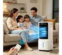 Portable Air Conditioners,12L Swamp Cooler Portable AC Unit for Room, Windowless Cooling Fan That Blow Cold Air with Remote, 3-in-1, 3 Speeds, 12H Timer, for Bedroom Garage, White