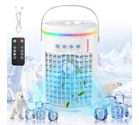 Portable Air Conditioners, 1400ML Mini Air Conditioner Evaporative Personal Cooler Humidifier, 3 Speeds Mini AC Desktop Cooling Fan for Home Office Bedroom
