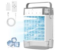 Portable Air Conditioners, 3-in-1 Portable AC Unit, Personal Mini Air Conditioner With 1000ml Water Tank, 2/4/8H Timer, USB Charging Small Cooling Fan (Include 5V 2A Adapter) For Indoor Office Bedroom