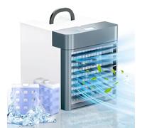 Portable Air Conditioners, Anti-leakage Water Mini Air Cooler with 3 Speeds, Personal Ice Air Conditioner for Room Desk Office Home Tent(JL02)