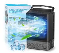 Portable Air Conditioners - Evaporative Air Cooler - Mini Personal Air Conditioner - 4-in-1 Small Ice Fan Air Cooler for Bedroom Camping Office