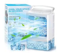 Portable Air Conditioners - Evaporative Air Cooler - Mini Personal Air Conditioner - 4-in-1 Small Ice Fan Air Cooler for Bedroom Camping Office