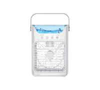 Portable Air Conditioners Fan, 3 in 1 Portable AC Unit, 3-Speed Cooling Fan with Timer (1/2 / 4H), 7 Colour LED Lights & Duals Mist Spray, USB Powered Personal Cooling for Home Offices Bedroom