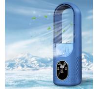 Portable Air Conditioners Fan, Evaporative Mini Air Conditioner with 6 Modes & 1-6H Timer & 7 Colors Night Light, Mini Air Cooling Fan, Personal Desk Air Cooler Fan for Room Bedroom Office Camping