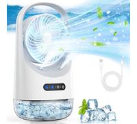 Portable Air Conditioners, Mini Air Conditioner with 120° Autorotation, Air Cooler with 7-color night light and force 3 winds, Portable Air Conditioner with Office, Bedroom, Room, Home & Camping