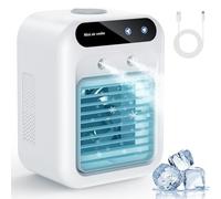 Portable Air Conditioners, Portable Cooling Fan, Quiet Portable AC with Water Tank, Personal Air Conditioner, Evaporative Air Cooler for Room, Bedroom, Office, Camping