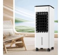 Portable Air Conditioning Unit Air Conditioner 3 Speeds 90° Oscillation Silent Operation Digital Display Timer 8 Hours Evaporated Air Cooler (Black)