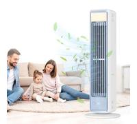Portable Air Conditioning Unit,Bladeless Tower Fan with Remote Control,3 Speeds Quiet Cooling Fan,Energy Efficient Personal Air Cooler,Ultra Quiet Mini Cooling Fan for Bedroom Office Home