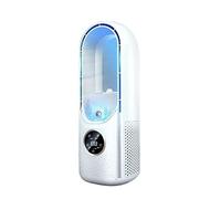 Portable air cooler blade electric fan 6-speed silent timer conditioning cooling humidifier Long-Lasting Coolness(White)
