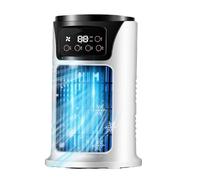 Portable Air Cooler - Compact USB Fan, Quiet Cooling System | Mini Air Conditioning Device, Small Desktop Blower for Room Desk Setup, Bedroom Airflow, Travel Car Cooling Support