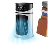 Portable Air Cooler, Desktop Water Cooling Fan, 3 Wind Speed Cooling Device with LED Light for Dormitories Bedroom Office Children's Room Outdoor Camping Study Apartment