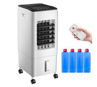 PORTABLE AIR COOLER FAN 60W ICE WATER HUMIDIFIER CONDITIONER TIMER 6Litre
