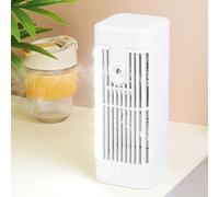 Portable Air Cooler Humidifier, Mini Mobile Air Conditioner, USB Rechargeable Desktop Cooling Fan, 3 Fan Speeds, For Home Office Dorm