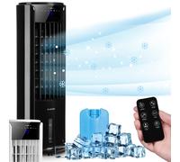 Portable Air Cooler Humidifier Portable Air Conditioner Unit Air Purifier Black