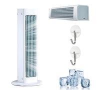 Portable Air Cooler, Portable Air Conditioner Cooling Fan, Mini Air Conditioning Unit with Remote, Beat the Scorching Heat & Humidity Instantly, Ultra Quiet, Personal Fans for Room/Home/Office (White)