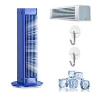 Portable Air Cooler, Portable Air Conditioner Cooling Fan, Mini Air Conditioning Unit with Remote, Beat the Scorching Heat & Humidity Instantly, Ultra Quiet, Personal Fans for Room/Home/Office (Blue)