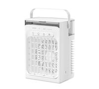 Portable Air Cooler, Portable Air Cooling Fan 4 Speed Quiet Misting with Led Light, 1000ml Water Tank, Usb Radiator for Bedroom Desk Outdoor Quiet for Desk