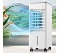 Portable Air Cooler with 9L Tank, Ice Pac, Remote Control & Timer. Quiet Eative AC Fan for Home, Office. Energy Saving. Easy to Move on Wheels