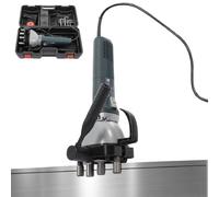 Portable Air Duct Edge Pressing and Sealing Machine, 1400W for Straight, Curved, Shaped Ducts, Compact Design with Carrying Box