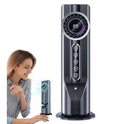 Portable Air Humidifier Fan - 6 Speed 100ML USB Powered Cooling Heater, Mini AC Unit by Silent Evaporation, Compact Mist Circulation System