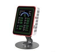 Portable Air Monitor with Advanced Display and Real Time Data for Monitoring PM Levels and Humidity (White)