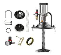 Portable Air-Operated Grease Pump with Rotatable Head and Long Pipe for High-Pressure Lubrication