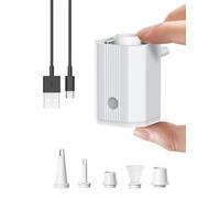 Portable Air Pump, 1600mh Battery Capacity with USB Cable, Rechargeable, for Inflating Pool Floats, Toys, Outdoor Air Beds, Vacuum Storage Bags, and Also Supports Deflation.