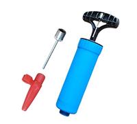 Portable Air Pump Balls - Compact Manual Inflation | 17 x 3.5 cm, Lightweight ABS Structure, Fast for Basketball and Volleyball, Sports Equipment for Children and Adults, Blue