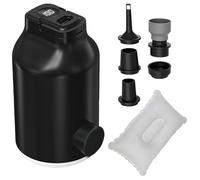 Portable Air Pump for Inflatables, Portable Electric Pump with LED Lighting and 5 Nozzles for Camping, Boat, Pool, Tent, Travel, Kayak and Family Floats