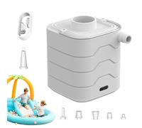 Portable Air Pump for Inflatables | Small Inflator Tool with LED Light for Camping, Quick Fill Air Pump - for Outdoor Camping Cushions Boats Swimming Rings Floats