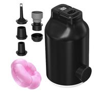 Portable Air Pump for Inflatables - with 5 Nozzles Digital Display 4500Pa - Mini Electric Inflatable Pump - for Pool Floats Sleeping Bag Blow Up Bed Couch Vacuum Bags Camping Travel Beach