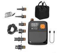 Portable Air Pump Wireless for Inflatable Boat Mattress - 25PSI Auto Stop Electric Tyre Pump with Digital Screen Camping Gear