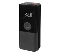 Portable Air Pump with Digital Gauge & USB Rechargeable - 150PSI Fast Inflation for Car Tires, Bikes, Balls, Inflatables - Mini Cordless Electric Pump with Emergency LED Light & Power Bank, 7.3*5*17.6