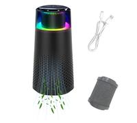 Portable Air Purifier Hepa, Home and Car Air Purifiers with Noise Free Filters, Anti Slip Base, and Handle for Easy Disassembly and Replacement of Filter Cartridges