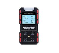 Portable Air Quality Monitor, Industrial Gas Analyzer Portable multi gas leak detector USB Rechargeable CH4 CO H2S O2 gas tester Waterproof gas Sensor Alarm for Kitchen Hospital Garage(A Gas Detector)