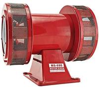 Portable Air Raid Siren - Loud Metal Alarm for Emergency Alerts, Motorized Siren for Fire and Tornado Safety