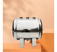 Portable Air Storage Tank with Mounting Kit - 5L to 50L 304 Stainless Steel Compressed Air Reservoir, 1.25MPa Pressure Rating for Workshop, Automotive(20L/5.3Gal)