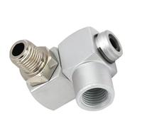 Portable Air Tool Adapter Pneumatic Rotating Joint Corrosions Resistant Aluminum 360 Degree Swivels Hose Connectors Male and Female Threads Fittings