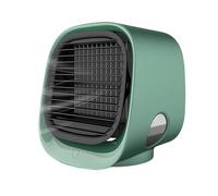 Portable Airabreeze Air Cooler, 2025 Aira Breeze Air Cooler Fan with Tank & LED Nightlight, for Bedroom, Office and Camping, 4 Speed Settings(Green)