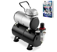 Portable Airbrush Air Compressor Oil-Less 3L Tank 1/5 HP