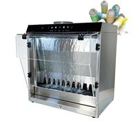 Portable Airbrush Spray Booth, Craft Table Airbrush Booth with Dual Filtration, Touch Control, 2200 L/H Flow & Airflow Suction Max 1480M³/H, 3 LED Lights, for Painting Model Craft