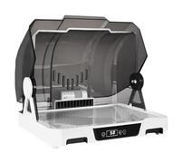 Portable Airbrush Spray Booth, with Dust Cover, LCD Screen - Temperature and Time Setting, for Spraying Models, Arts, Crafts