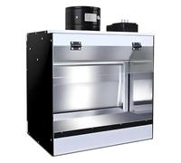 Portable Airbrush Spray Booth with LED Lights, Hobby Paint Station with Water Curtain & Exhaust Fan for Model Cars, Crafts, Art Projects