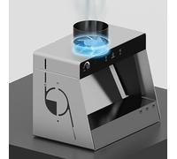 Portable Airbrush Spray Booth with LED Lights, Water Curtain, Filtration System, and Stepless Speed Control Fan for Crafts and Painting