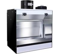 Portable Airbrush Spray Booth with Water-Based Exhaust and LED Lighting for Art and Craft Projects