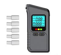 Portable Alcohol Breathalyzer, Personal Alcohol Tester Breath Analyzer 0.00-0.19% BAC with Visible Indicator Light and Buzzer for Driving Safety