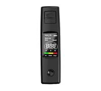 Portable Alcohol Tester with High Precision for Vehicle Drivers BAC Detector with Measuring Range 0-0199% Type-C Charging Digital Breath Alcohol Meter for Road Traffic (Black, 10 x 2.8 x 1.7 cm)