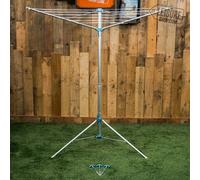 Portable Aluminium Clothes Line 3 Arm Camping Caravan Washing Airer Dryer