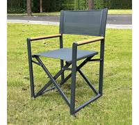Portable Aluminium Directors Chair - Lightweight Folding Chair for Outdoor & Indoor Use - Perfect for Living Room Patio Backyard Picnic & Balcony