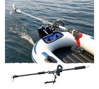 Portable Aluminum Drill Propeller for Kayak, Small Boat Underwater Trolling Motor, Cordless Drill Powered Propeller/Emergency Paddle Kit, with Clamp Bracket(With Bracket,L-125cm(49 1/4"))